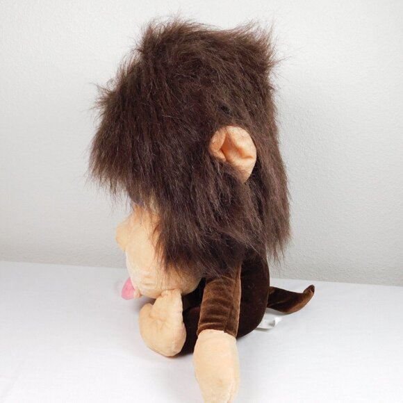 Ideal Toys Direct Brown Fuzzy Big Head Eyes Chimpanzee Monkey Animal Stuffed Toy - Picture 2 of 8